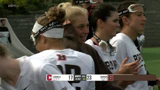 Brown vs Cornell: Women's Lacrosse Highlights