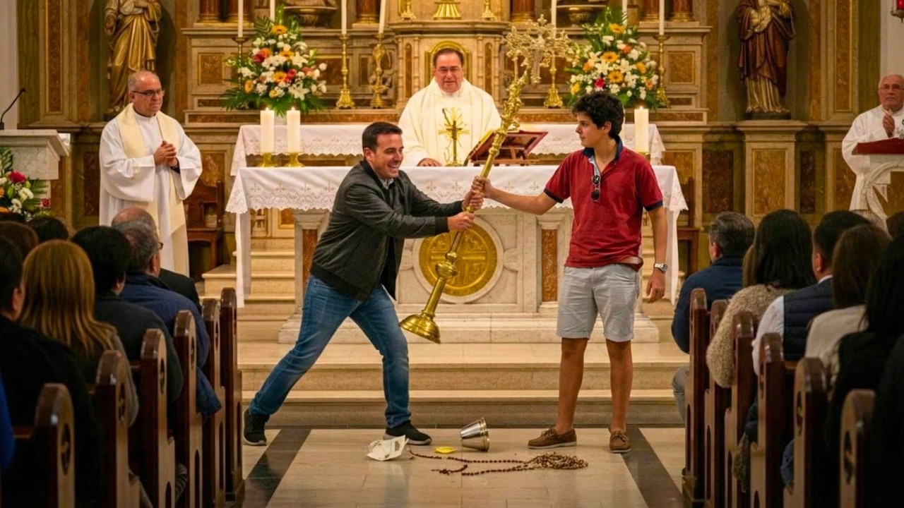 ENTRÓ RIÉNDOSE A DESTRUIR EL ALTAR… PERO SAN CARLO ACUTIS SE LE APARECIÓ Y LO QUE PASÓ DEJÓ A TODOS