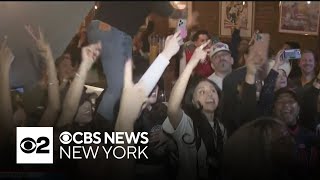 Bad Bunny fans celebrate Puerto Rican pride at Manhattan Super Bowl party