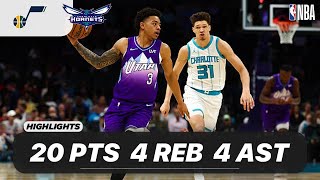 Keyonte George Vs Charlotte Hornets 20 Pts - 4 Reb - 4 Ast - 1 Stl 03-31-2025 Highlights