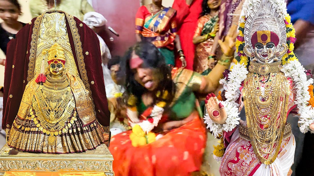 काळूबाई आरती आणी गेनमाळ महिलाओ के शरीर मे आई माता | Mandhardevi Kalubai Aarti |