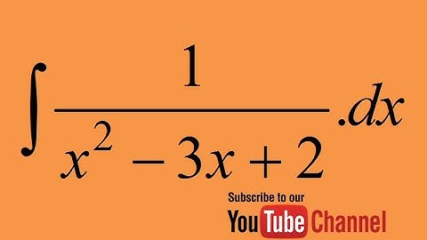 integration of 1 , x^2 3x+2 partial fraction decomposition - indefinite integration - calculus