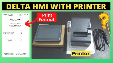 How to Interface Printer With Delta HMI || With Example || English