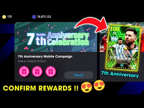 eFootball™ 2024 Mobile 7th Anniversary Campaign Official Update 😍🔥 Free Epics, Free Coins, Events