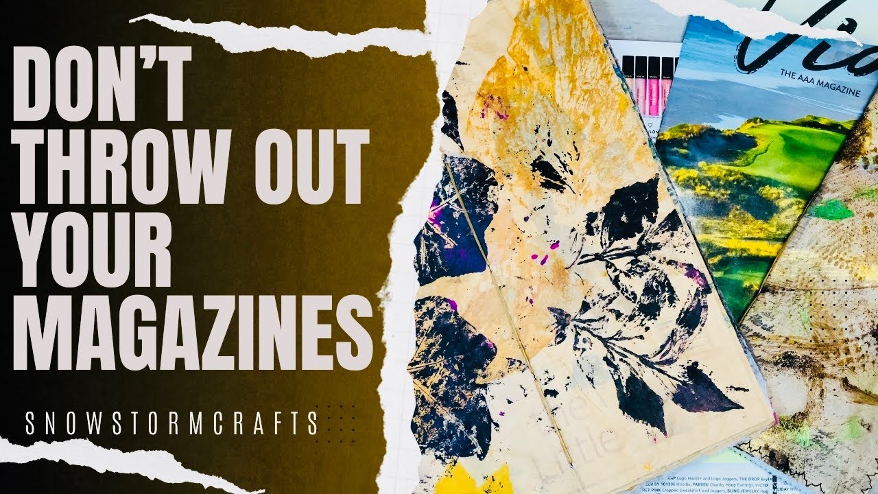 Altering a magazine into a junk journal (tips & tricks) #junkjournal #magazine #glue