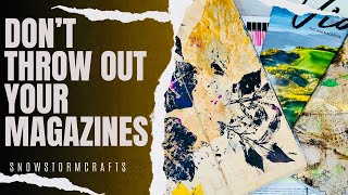 Altering a magazine into a junk journal (tips & tricks) #junkjournal #magazine #glue