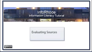 Evaluating Sources