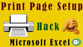Print Page Setting in Excel || How to Page Setup For Print #ExcelZMN #excel #exceltips #exceltricks