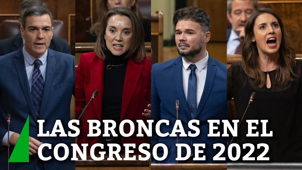 Las grandes broncas en el Congreso de los Diputados en 2022