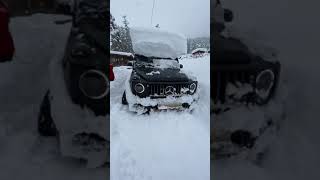 G Class G63 mercedes stuck in snow storm ❄ ⚫⚪