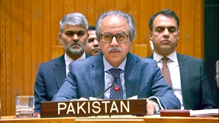 Pak delivers “Explanation of Vote” after #unsc vote on draft Resolution on the Strait of Hormuz.