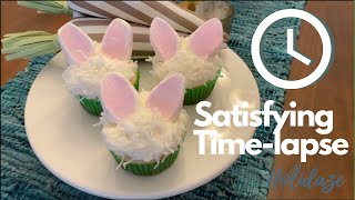 Super Satisfying Bunny Cupcake Timelapse!