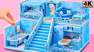 Make Beautiful Elsa Frozen House With Secret Bedroom & Cozy Kitchen 💙❄️ | Diy Miniature House