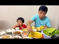 |761| Mê bánh xèo 3 Na ăn 1 lượt gần hết 2 cái mà hỏi ngon không thì… | Trần Tiên JP Family