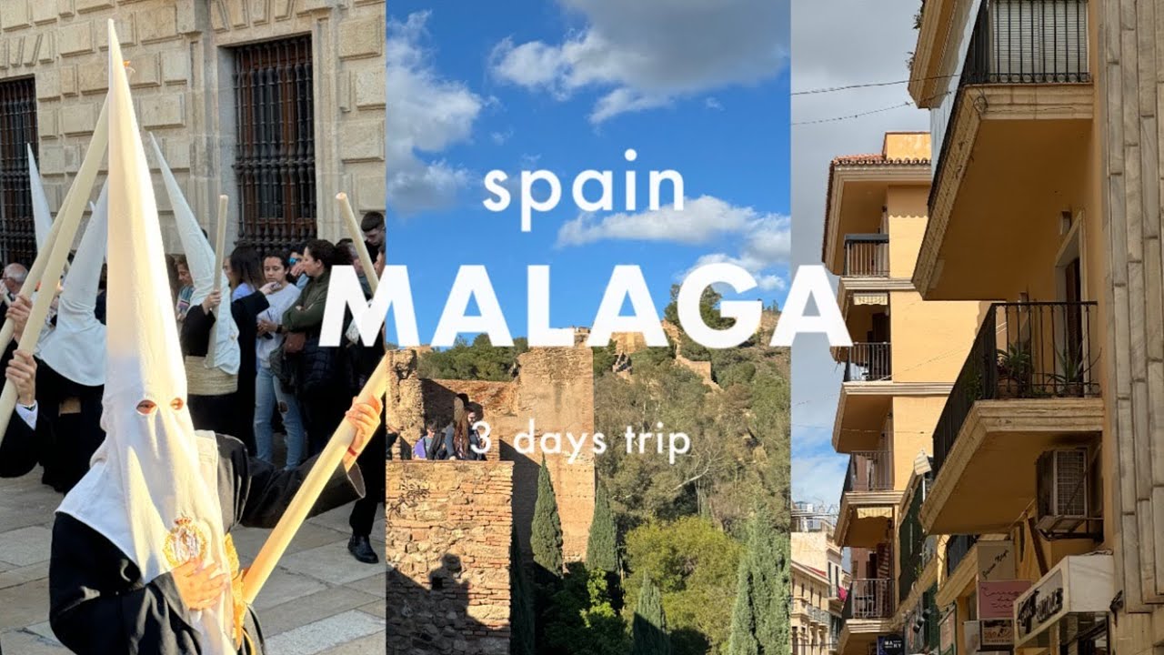 🇪🇸 말라가 VLOG | 날씨 요정 🧚🏻 부활절 퍼레이드, 알카사바, 핑크 노을 바다와 함께한 🫧 교환학생 여행 브이로그