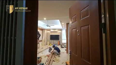 Tấm ốp pvc nano cải tạo hoàn toàn ẩm mốc căn hộ chung cư Dương Nội