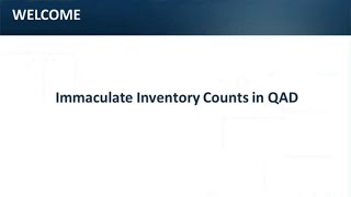 Inventory Counts in QAD - 32 Soft Webinar