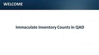 Inventory Counts in QAD - 32 Soft Webinar screenshot 4