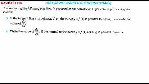 If the tangent line at a point (x, y) on the curve y = f(x) is parallel to x-axis, then write the v