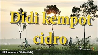 Didi Kempot  Cidro lirik