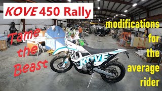 Kove 450 Rally - The Best Modifications for Regular Rider