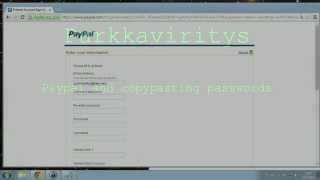 paypal and copypasting passwords