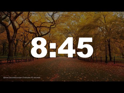 8 minutes 45 seconds [525 secs] clock timer countdown || Alarm Focus