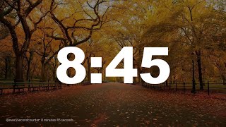 8 minutes 45 seconds [525 secs] clock timer countdown || Alarm Focus