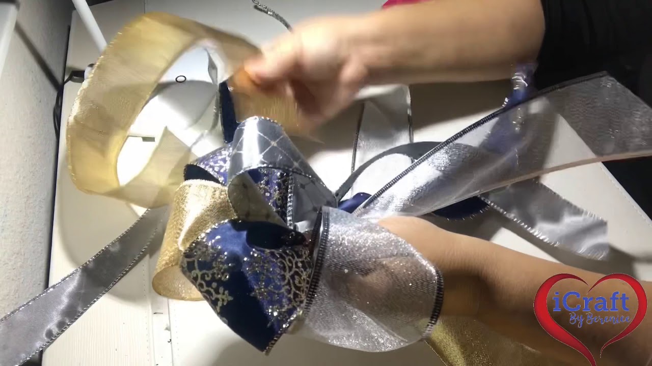 How to make a Christmas bow YouTube