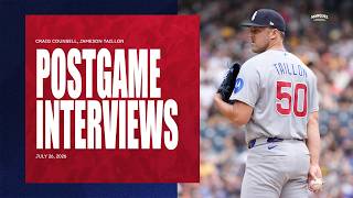 POSTGAME INTERVIEWS: Jameson Taillon & Craig Counsell | Cubs Locker Room Sound (7/26/2026)