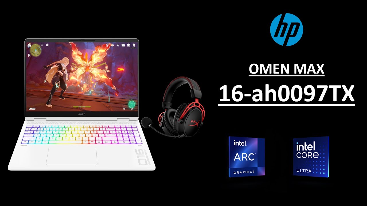 🔥HP OMEN MAX Gaming 16-ah0097TX (BG6M9PA) RTX 5080, Ultra 7 255HX, 32GB DDR5 | Ultimate Gaming Beast