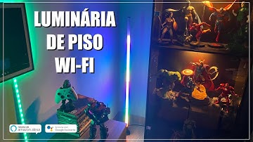 Sensacional! Luminária de Piso Wifi com Efeitos! Zemismart Tuya Smart Life Alexa e Google Assistente