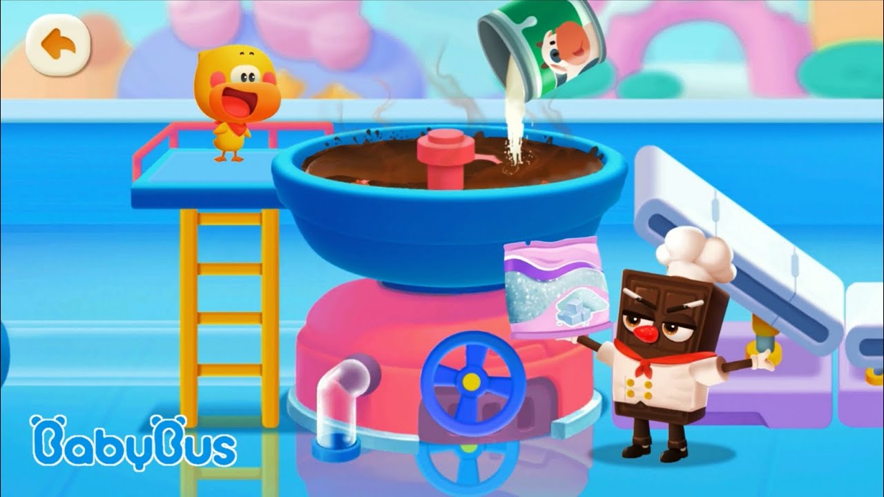 BabyBus Games -Baby Panda's Science World-chocolate maker-kid games