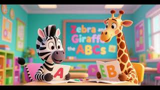 Zebra and Giraffe Learn the ABCs 🦓🦒🔤 | Fun Alphabet Song for Kids