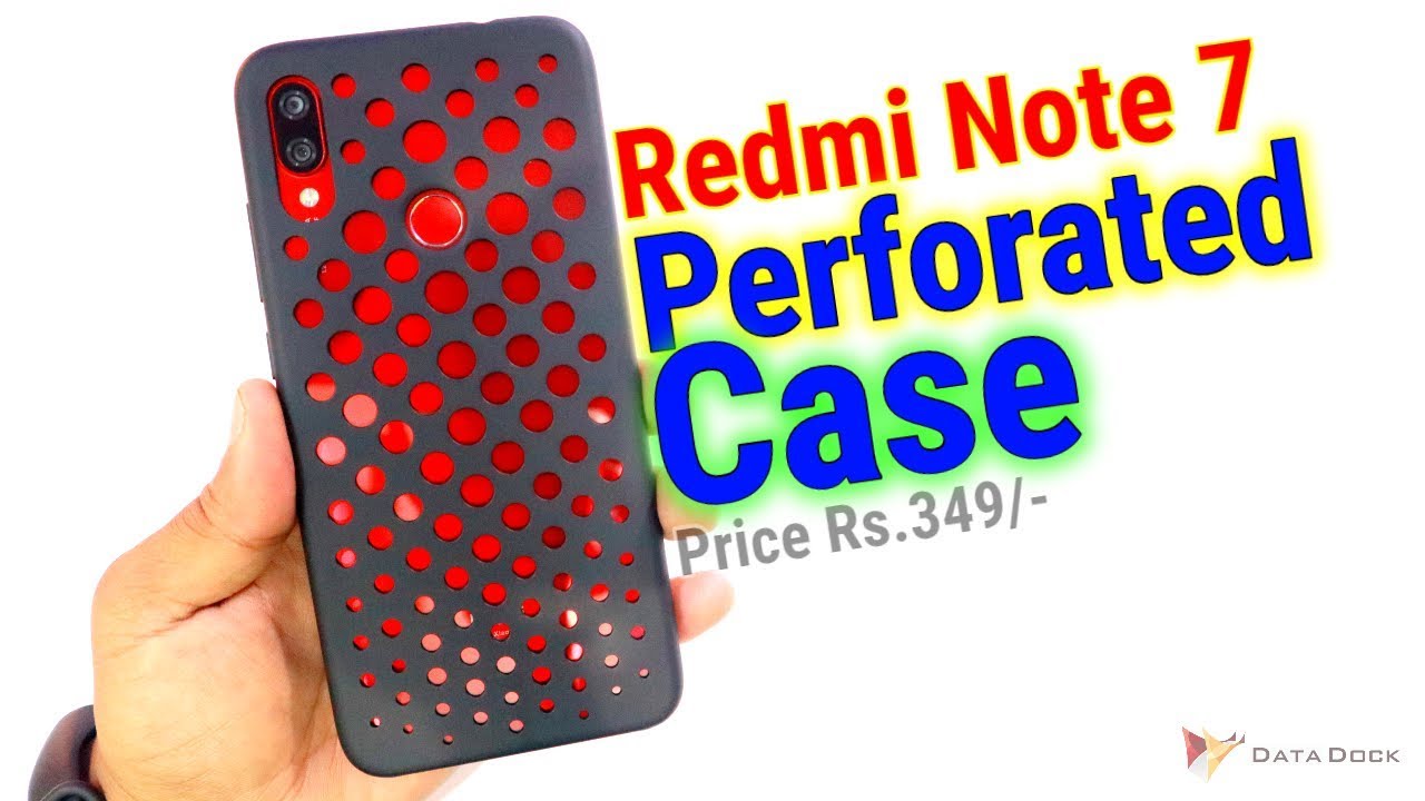Redmi Note 7 Back Cover | Official Back Case for Xiaomi Redmi Note 7 | Perforated  Case | Data Dock - YouTube