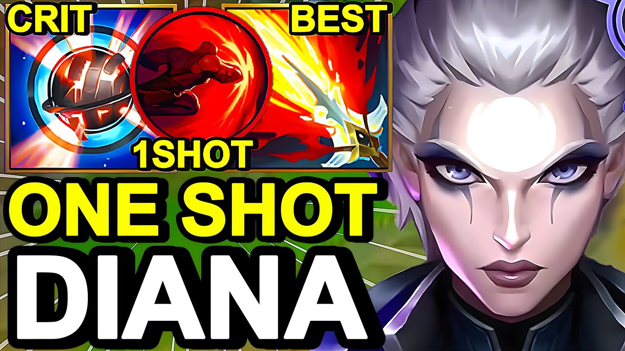 Wild Rift China Diana Jungle - FULL AP ONE SHOT DIANA BUILD RUNES - Firecracker Diana Wild Rift Skin
