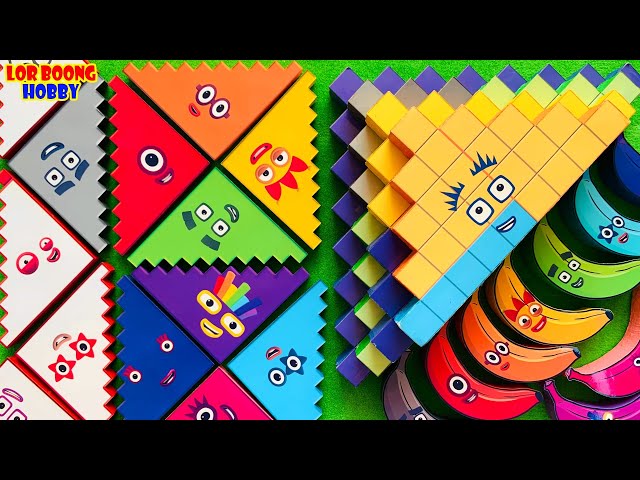 Meet Numberblocks NEW 174 Puzzle Tetris Shape| ASMR chirping of