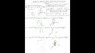 Converting equations from rectangular to cylindrical form #1