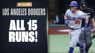 All 15 runs from the Dodgers' crazy NLCS Game 3 performance!