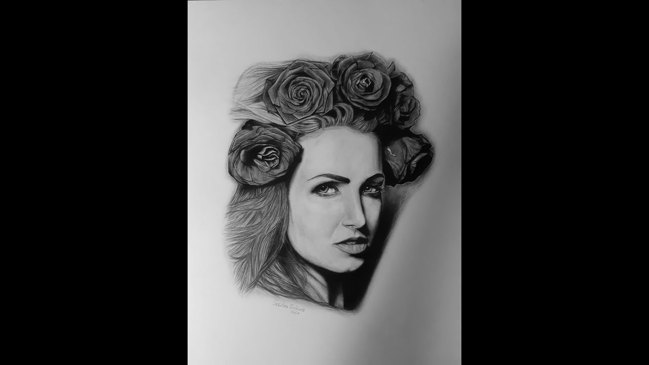 How to draw a realistic Rose