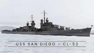 Uss San Diego Cl-53 Cruiser