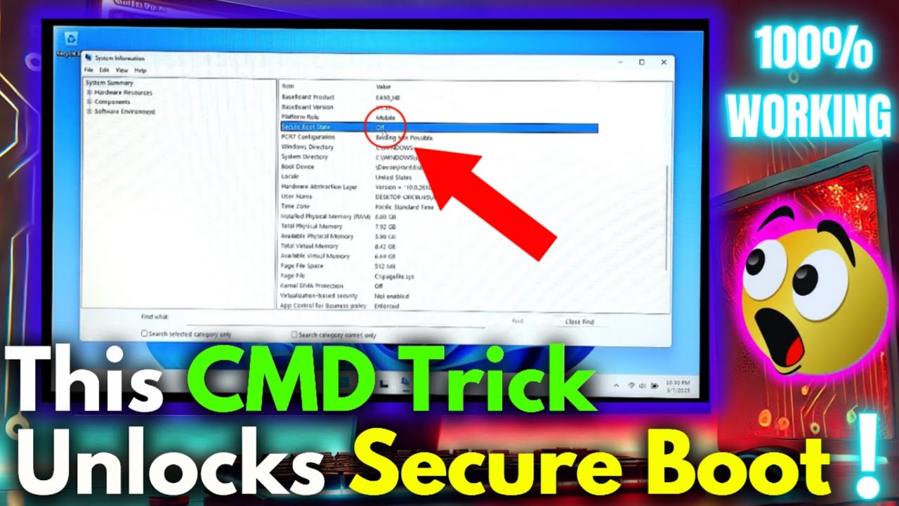How to Add Secure Boot Entry in BIOS Using CMD ️ - YouTube