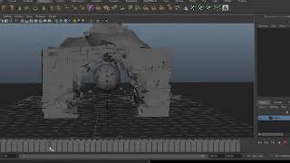 Maya nCloth Destruction