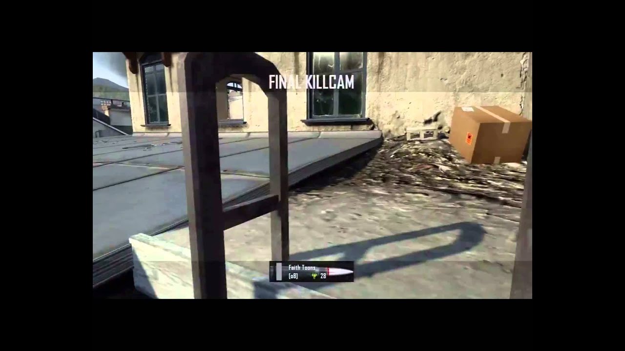 Black ops 2 SICK standoff trickshot!!!!!