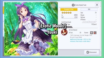 【SAOIF】[Exotic Woods] Yuuki (Holy | Slash | Single Foe) Skill Animation