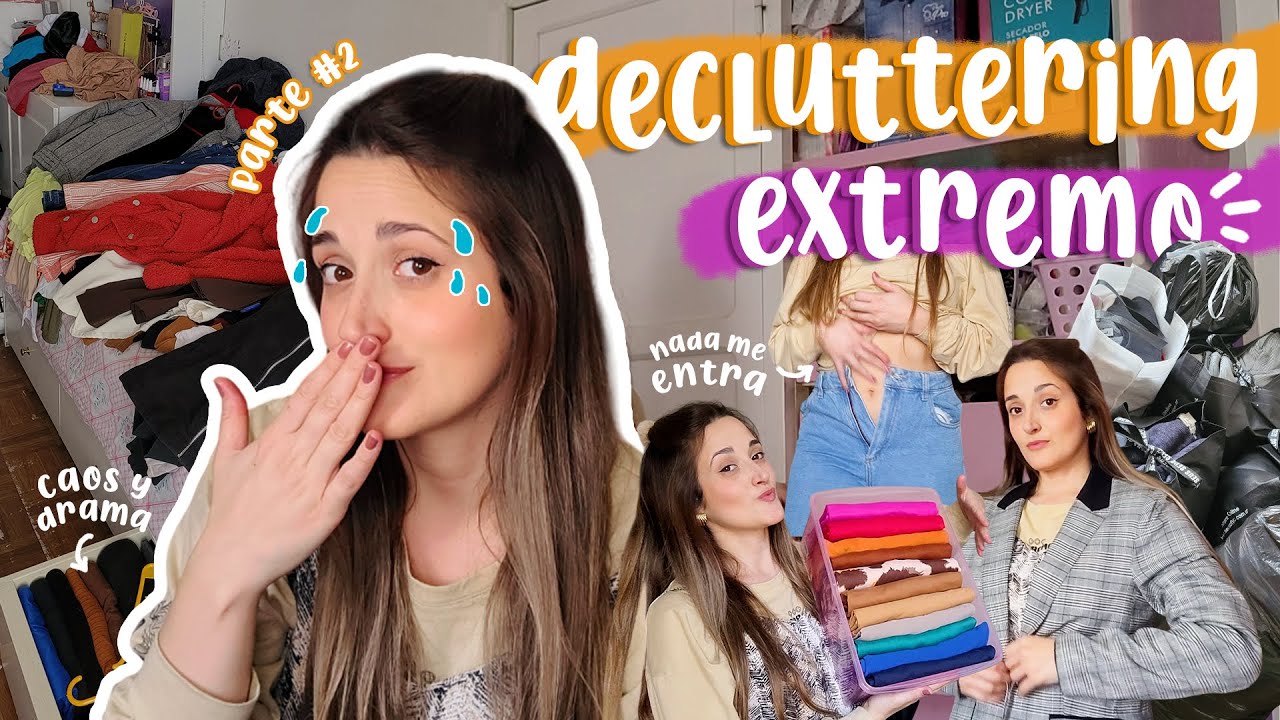 CLOSET CLEANOUT Parte 2 💥 sigo sacando TODO del armario 😅 ropa, caos y sorpresas *nada me entra