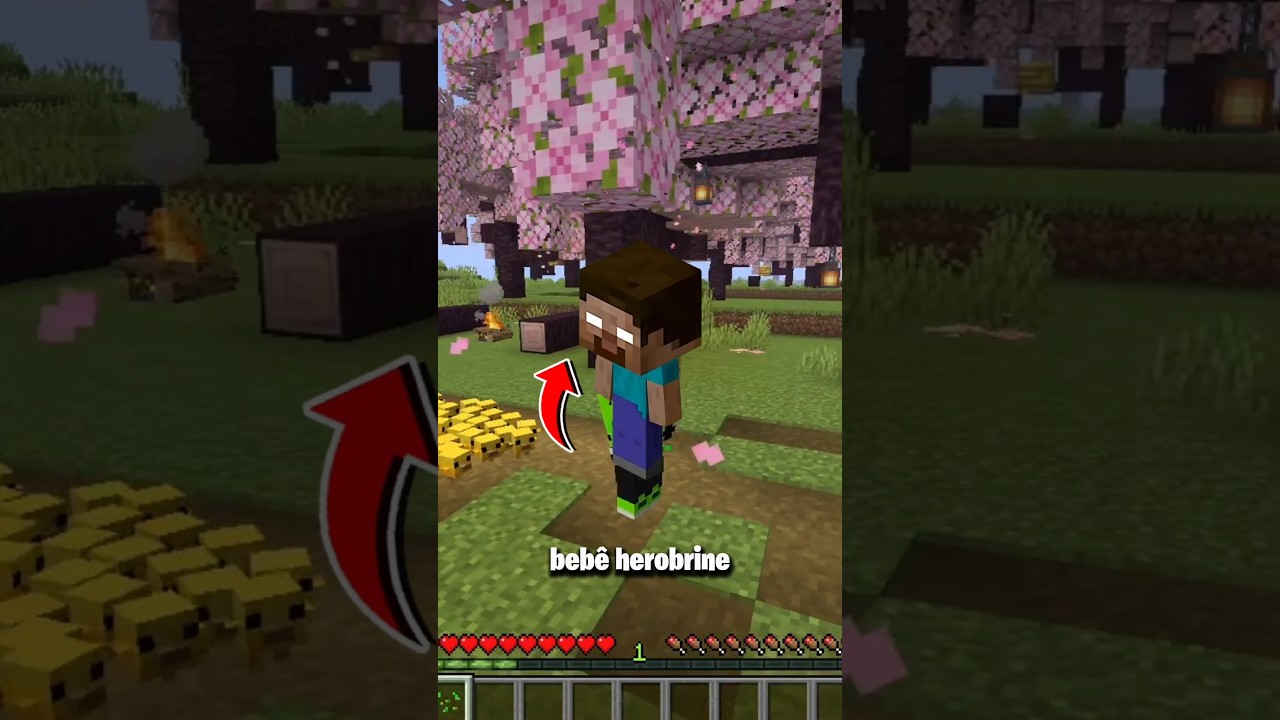 removeram o bebê Herobrine #shorts #minecraft