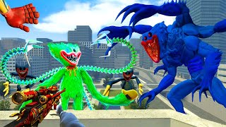 Hungry Huggy Wuggy From Poppy Playtime Wont Stop Chasing Me In The City Garrys Mod