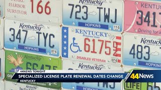 Kentucky shifts specialized license plate renewals to birth month starting in 2025