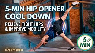 5-Min Hip Opener Cool Down Relieve Tight Hips Improve Mobility Take Off Series
